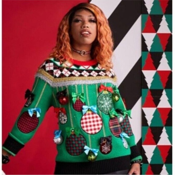 Ugly Cristmas Sweater Spencers Mixed Ornament Small - Picture 1 of 8